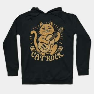 meow,rock, and guitar Hoodie